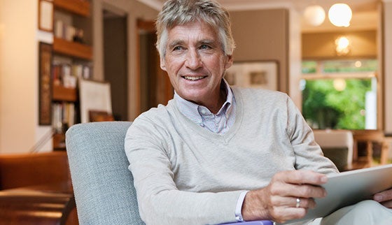 man holding notepad