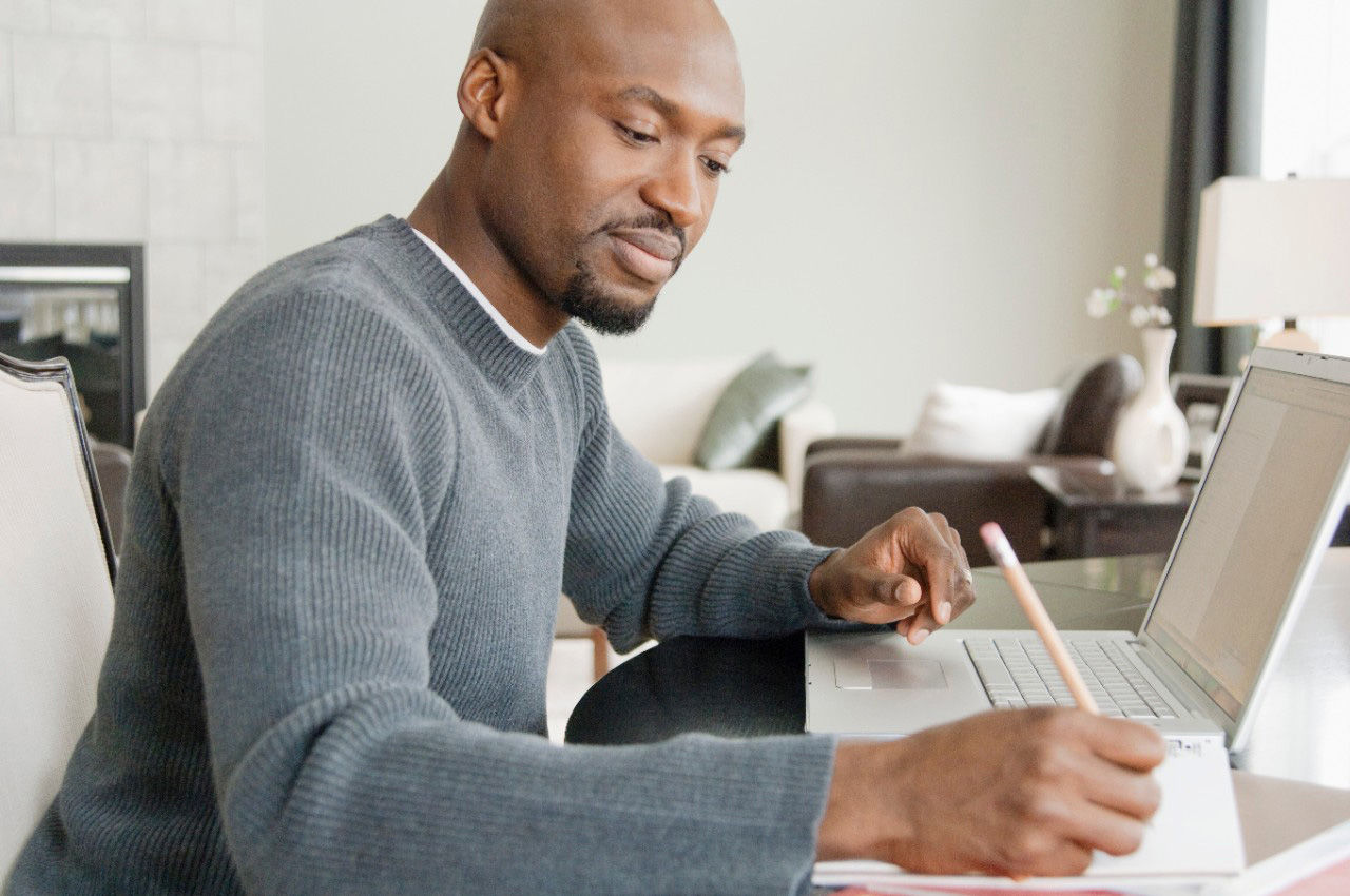 Man writing